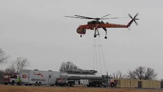 Erickson Air-Crane  N163AC at Gates, Iola Sikorsky S-64-F Sky Crane