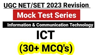 Ugc Net 2023 : Paper 1 | Information & Communication Technology Important & Expected MCQ | ICT MCQ