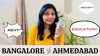 Cost of Living in Bangalore? | Ahmedabad VS Bangalore | Rent, Food 🧐? How much I spend in a month?