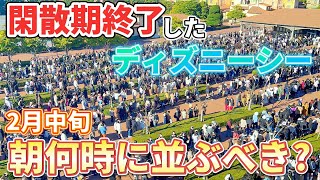 【閑散期が完全終了】したディズニーシーは朝何時に並ぶべき？【既に激混み】