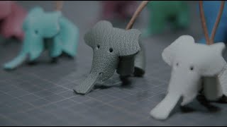 Making a little leather elephant 【手工皮具】制作小皮象挂件