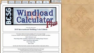 Windload Calculator for the 2015 IBC