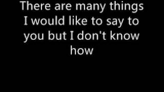 Oasis- Wonderwall w/ Lyrics