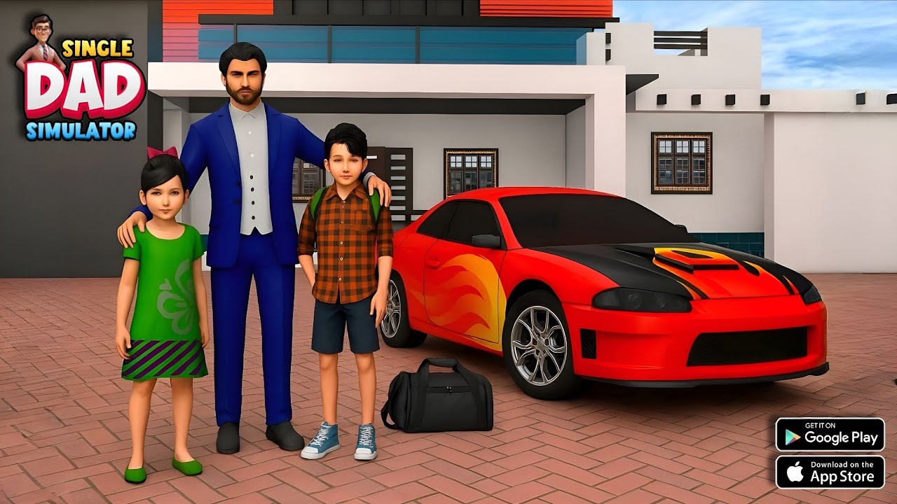 Virtual Single Dad Simulator Game Android Gameplay Youtube