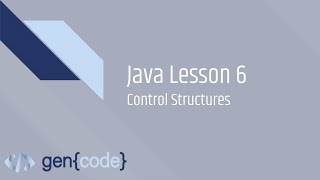 Java Control Structures (6)