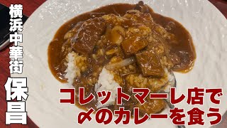 横浜中華街保昌 コレットマーレ店 牛バラ肉カレーご飯 麻婆豆腐 〆飯 Vlog 365