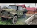 sr 114d bucegi military truck diesel engine start and short trip after 2 years parking