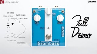 OnkartGromt Grombass DEMO | Ge, LED, Si, Clean Blend, Low Pass Drive \u0026 Fuzz | Guitar \u0026 5 string BASS