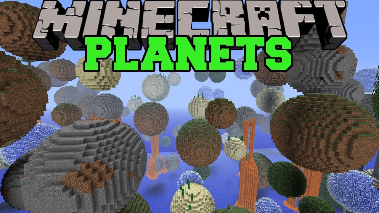 Minecraft: PLANET MOD (TONS OF MINI PLANETS TO EXPLORE!) Mod Showcase ...