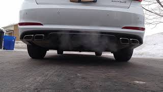 2017 Hyundai Sonata 2.0T Ultimate - Stock Exhaust - Fumes out of ONLY the LEFT side