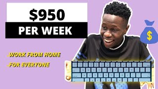 Typing Jobs Worldwide:Earn $950 Weekly Doing Typing Jobs for Beginners without Experience|Worldwide