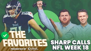 Professional Sports Bettor Picks NFL Week 18 | Sharp Calls & NFL Bets from The Favorites Podcast