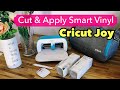 HOW TO CUT & APPLY SMART VINYL FOR BEGINNERS - CRICUT JOY | 2 easy projects! #cricutmade