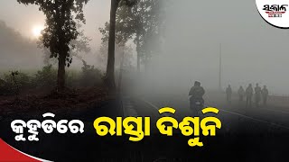 କମୁଛି ଶୀତ, ବଢୁଛି କୁହୁଡି । Sakala News