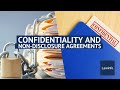 Confidentiality And Non-Disclosure Agreements | LawInfo