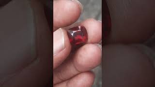 7.25 Ct Natural Garnet Cushion Cut Gemstone #Garnet