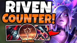 RIVEN HOW TO 100% COUNTER RANGED TOPLANERS! - S12 RIVEN TOP GAMEPLAY! (Season 12 Riven Guide)