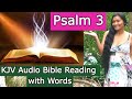 Psalm 3 KJV Audio Bible reading with Words │Christian Bible Verse Channel