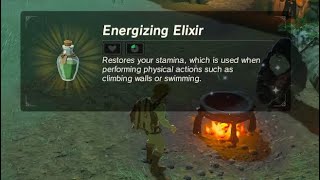 Zelda BOTW : Elixir Recipe for increase stamina