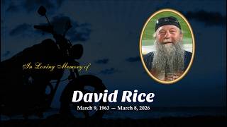 David Rice Memorial Slideshow
