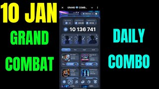 Grand Combat Daily Combo 10 January 2024 | Grand Kombat Daily Combo Card | Grand combat combo today