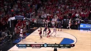 Arizona vs. Wisconsin: Sam Dekker 3-pointer