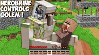 All this TIME HEROBRINE CONTROLS THIS GOLEM in Minecraft ! HOW TO CONTROL MOB ?