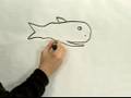 Easy Cartoon Drawing : How to Draw a Cartoon Whale