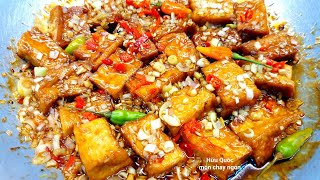 cách KHO SẢ ỚT ĐẬU HŨ thơm ngon món ăn chay rất đưa cơm