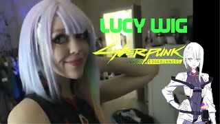 Lucy Cyberpunk Edgerunners COSPLAY wig tutorial (side shave styling)