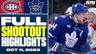 Montreal Canadiens at Toronto Maple Leafs | FULL Shootout Highlights
