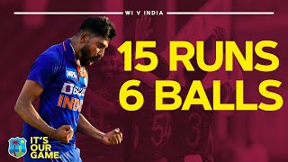 DRAMATIC Final Over! | 15 Runs To Win Off 6 Balls | West Indies v India | 1st CG United ODI 2022