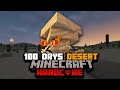 100 Days of Hardcore Minecraft In A Modded Desert Only World...