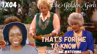 🤫 Alexxa Reacts to THAT'S FOR ME TO KNOW 😂 | The Golden Girls Reaction | Canadian TV Commentary