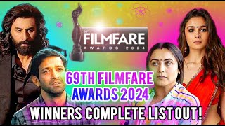 69th Filmfare Awards 2024 🏆| Winners |✨Complete List Out ! PART1