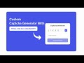 🔒 CAPTCHA GENERATOR: SECURE YOUR FORMS WITH HTML, CSS, AND JAVASCRIPT!