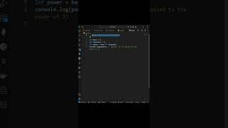 exponentiation operator ๐๐ | JavaScript tutorial ๐โโ๏ธ | #video #shorts #short