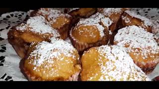 Κέικ ατομικά (muffins) φυστικοβούτυρου γεμιστά με μαρμελάδα!! Peanut butter muffins with jam!!