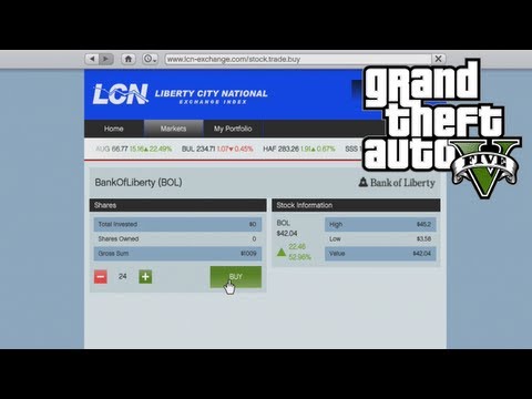 GTA 5 - How To Buy & Sell Stocks - Make Money FAST (Stock Market Tutorial) (GTA V) GTA 5 - How To Buy & Sell Stocks - Make Money FAST (Stock Market Tutorial) (GTA V)