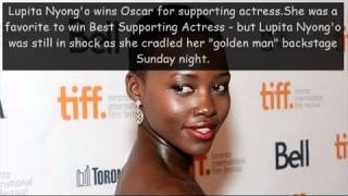Lupita Nyong'o wins best supporting actress Oscar for 12 Years a Slave