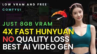 FAST HUNYUAN 🤯 - 4x Faster Video Generation Using ComfyUI locally (Low VRAM) | Best Free AI For Vid