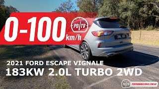 2021 Ford Escape Vignale 0-100km/h & engine sound