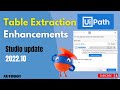 UiPath - Table Extraction Enhancements in Studio 2022.10 | How to use Table Extraction?