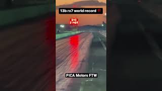 New World Record 6.43 at 214 mph! Pica Motors 13B Powered 3/4 Chassis Mazda RX7!