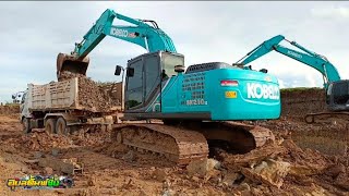 KOBELCO SK210LC-10 ใหม่ๆ บุ้งกี๋ใหญ่ๆ งานไปไวมากทีเด็ดของทีมงานจากสระบุรี