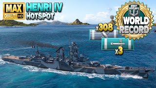 アンリ 4 世の軍拡競争戦における新たな世界記録 - World of Warships