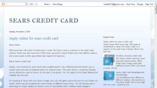sears credit card how to apply online