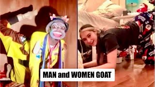 ABBA ABDI FUN 🤣 WITH USA GIRL - WOMEN \u0026 MAN GOAT VERY FUNNY PUNISHMENT #abbaabdifun #funny #comedy