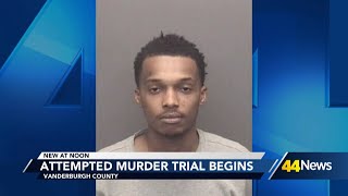 Jury trial begins for Evansville attempted murder suspect