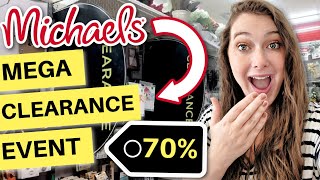 MICHAELS MEGA CLEARANCE EVENT IS GOING ON NOW! 70% Off 1000's Of Items! + What Did I get?? (haul)